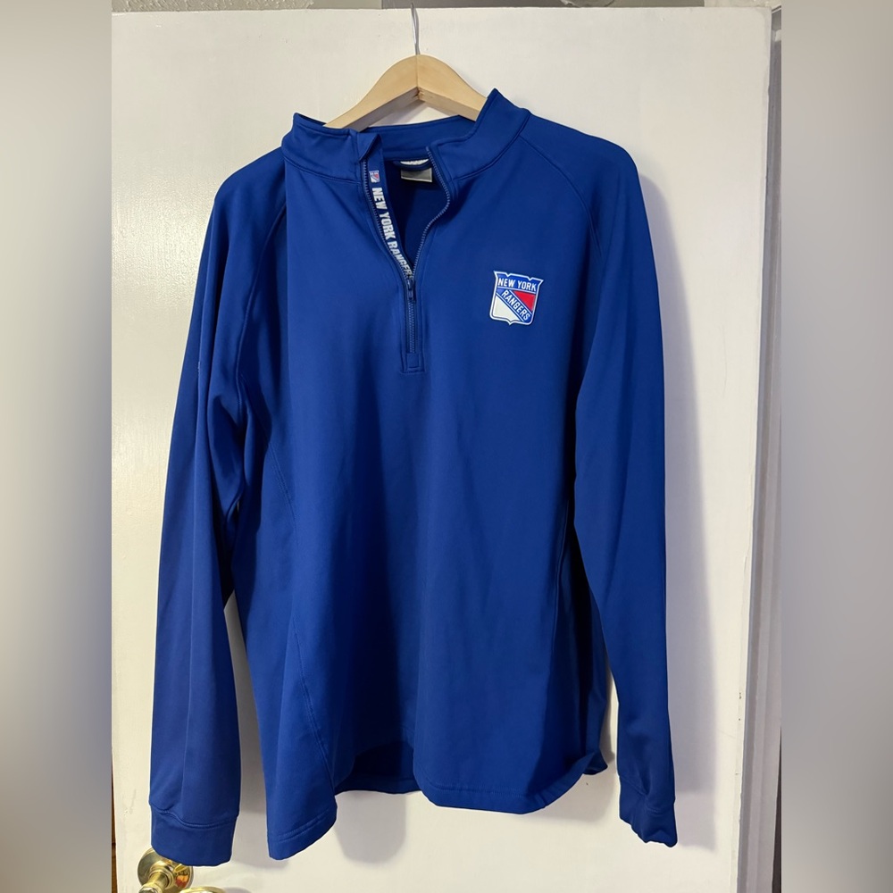 Levelwear NY Rangers Blue Long Sleeve Pullover with Logo XL